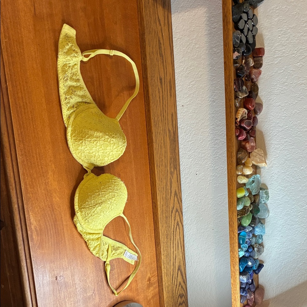 Victoria's Secret Yellow Lace Bra
